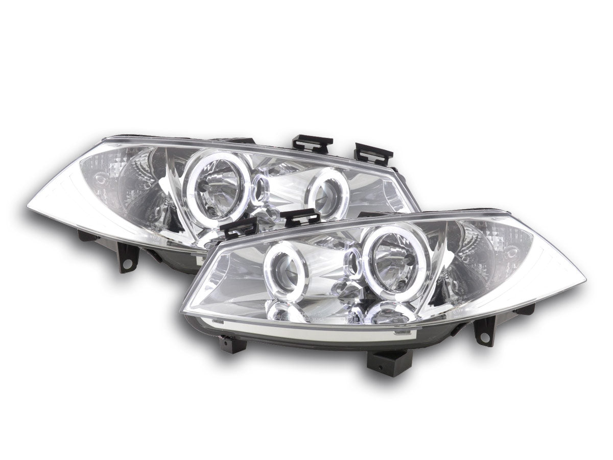 Scheinwerfer Set Renault Megane 2 3/5-trg. 03-06 chrom Scheinwerfer Set Renault Megane 2 3/5-trg. 03-06 chrom